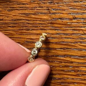 Gold plated  Bezel ear cuff